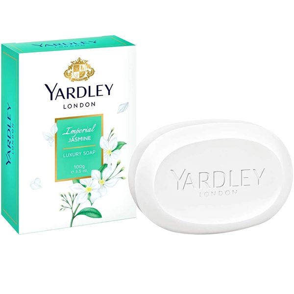 صابون یاردلی سبز اصل امپریال جازمین لاکچری 100 گرم | YARDLEY LONDON IMPERIAL JASMINE LUXURY SOAP 100g